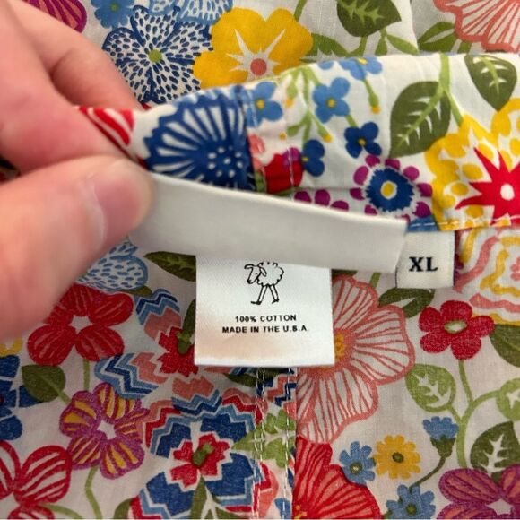 Sleepy Jones Bright Floral Printed Long Pajama Pants Size XL - Picture 10 of 10